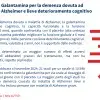 Galantamina per la demenza dovuta ad Alzheimer e lieve deterioramento cognitivo