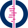 Logo circular magenta